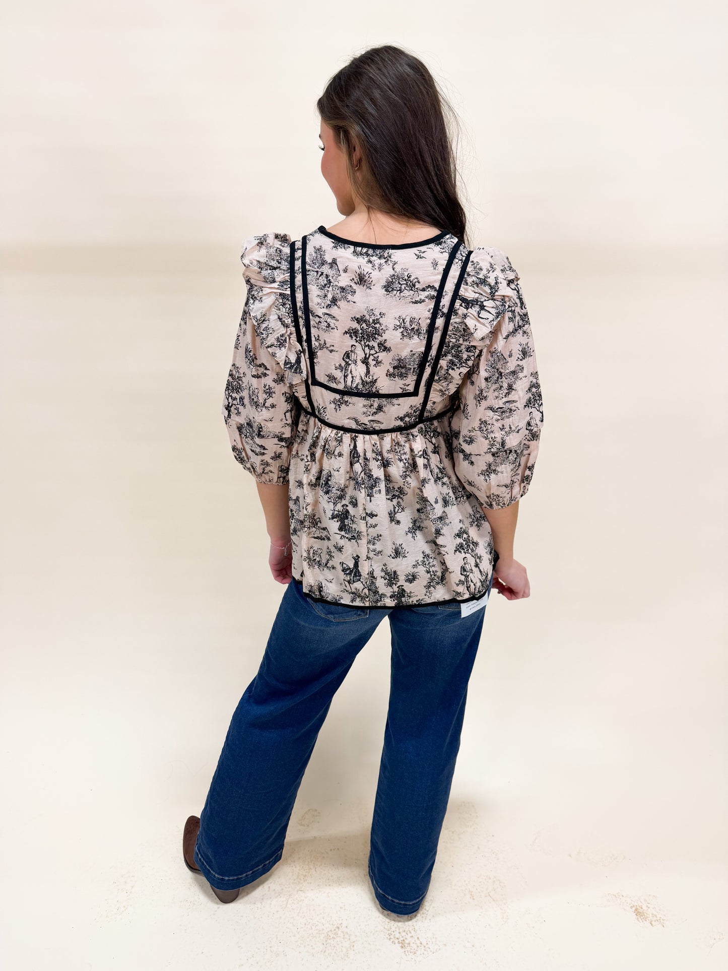 COWBOY CHRISTMAS BLOUSE