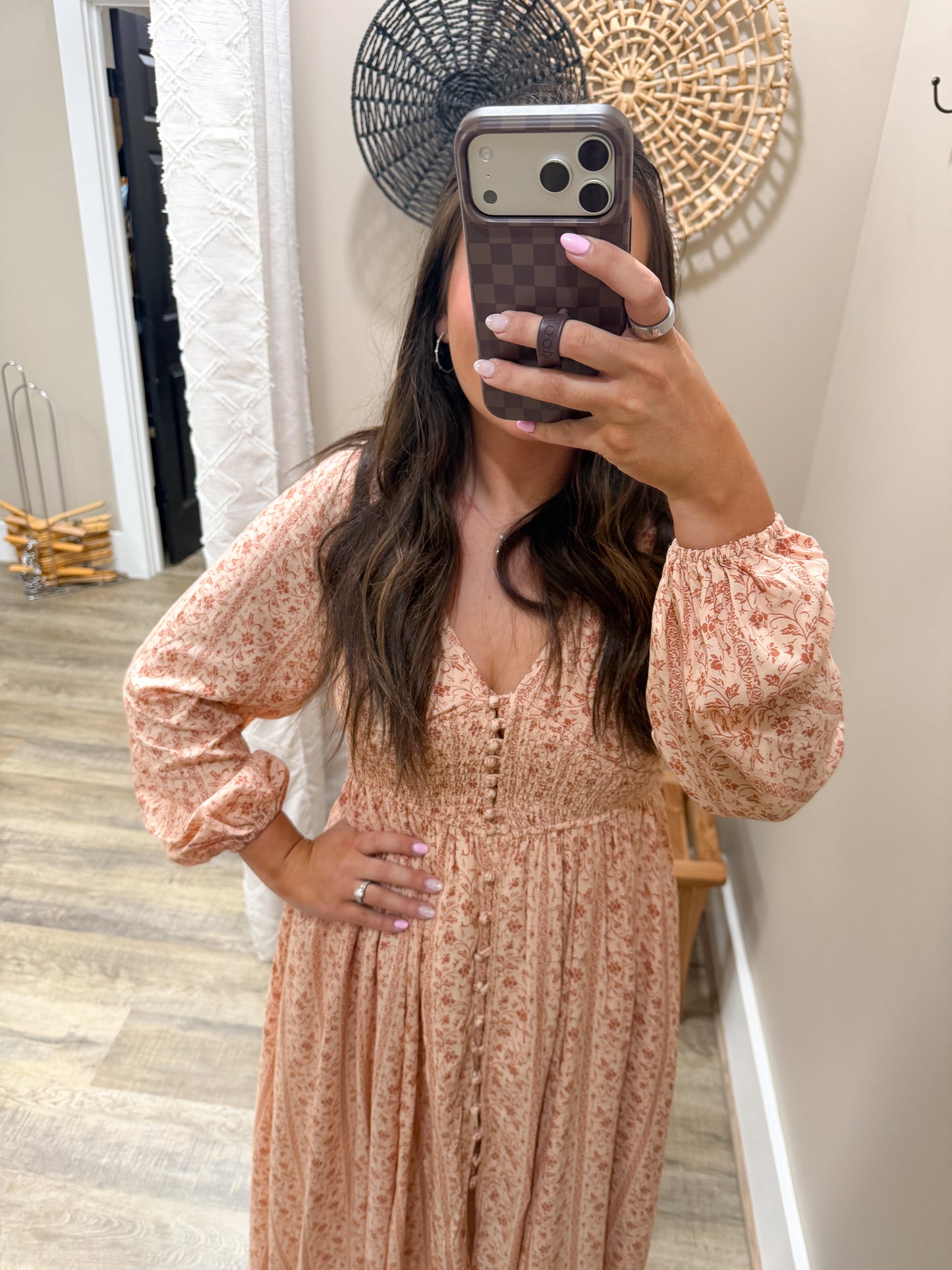 BLUSHING BLOOM MAXI DRESS