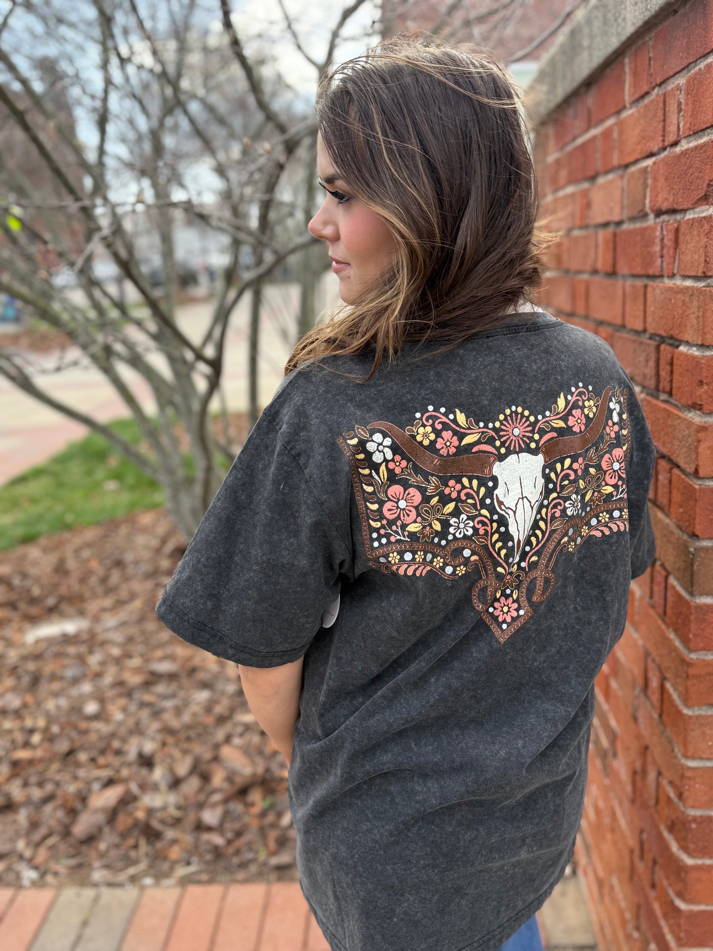Boho Longhorn Tee
