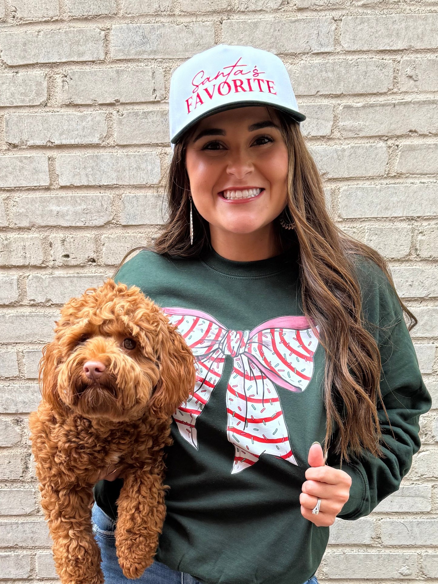 Christmas Bow Sweatshirt