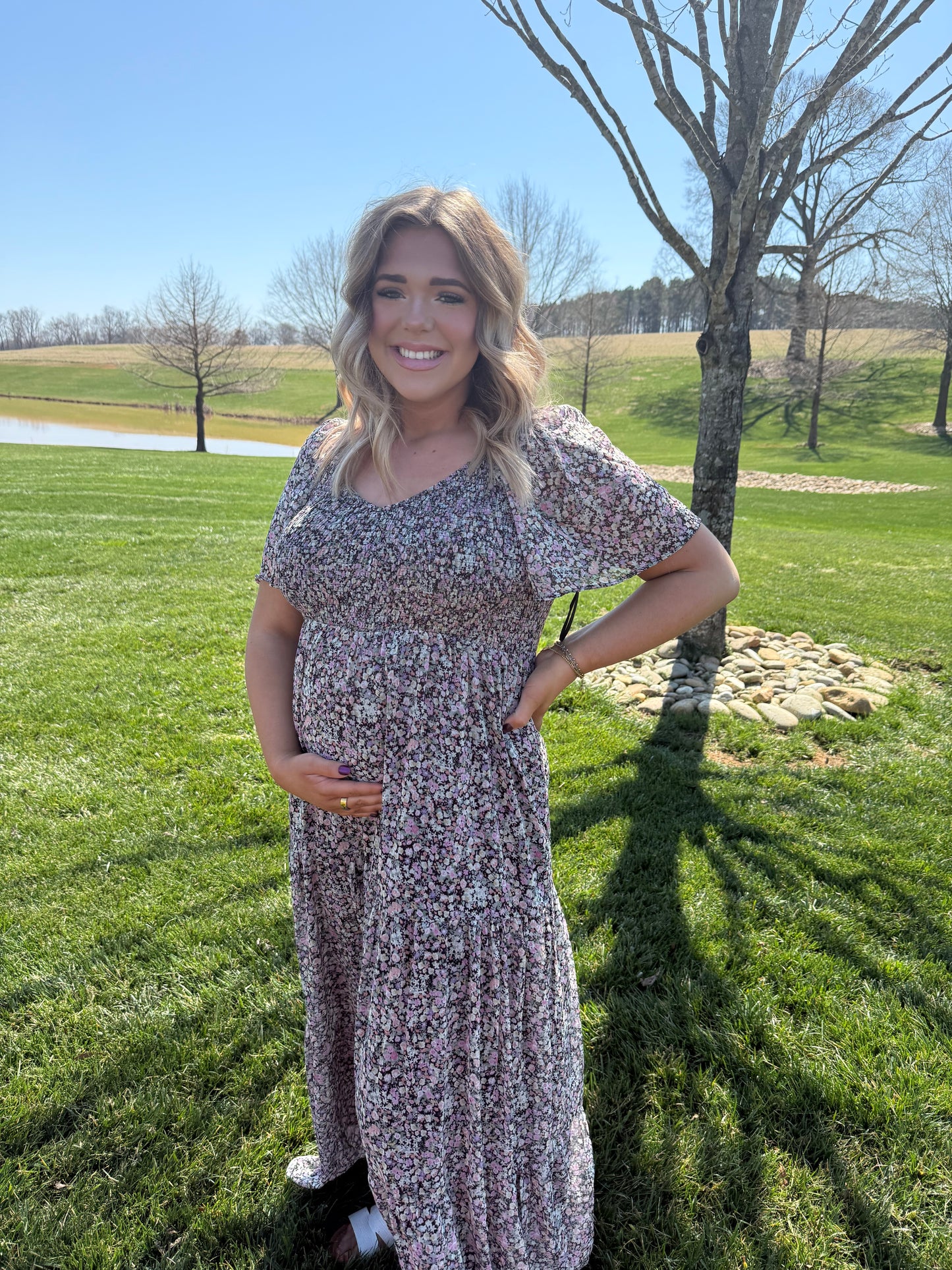 Beaming Bright Midi Dress