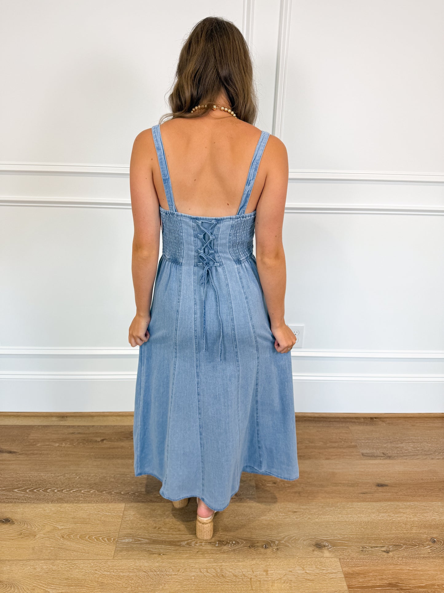 Z Supply Leonora Indigo Midi Dress