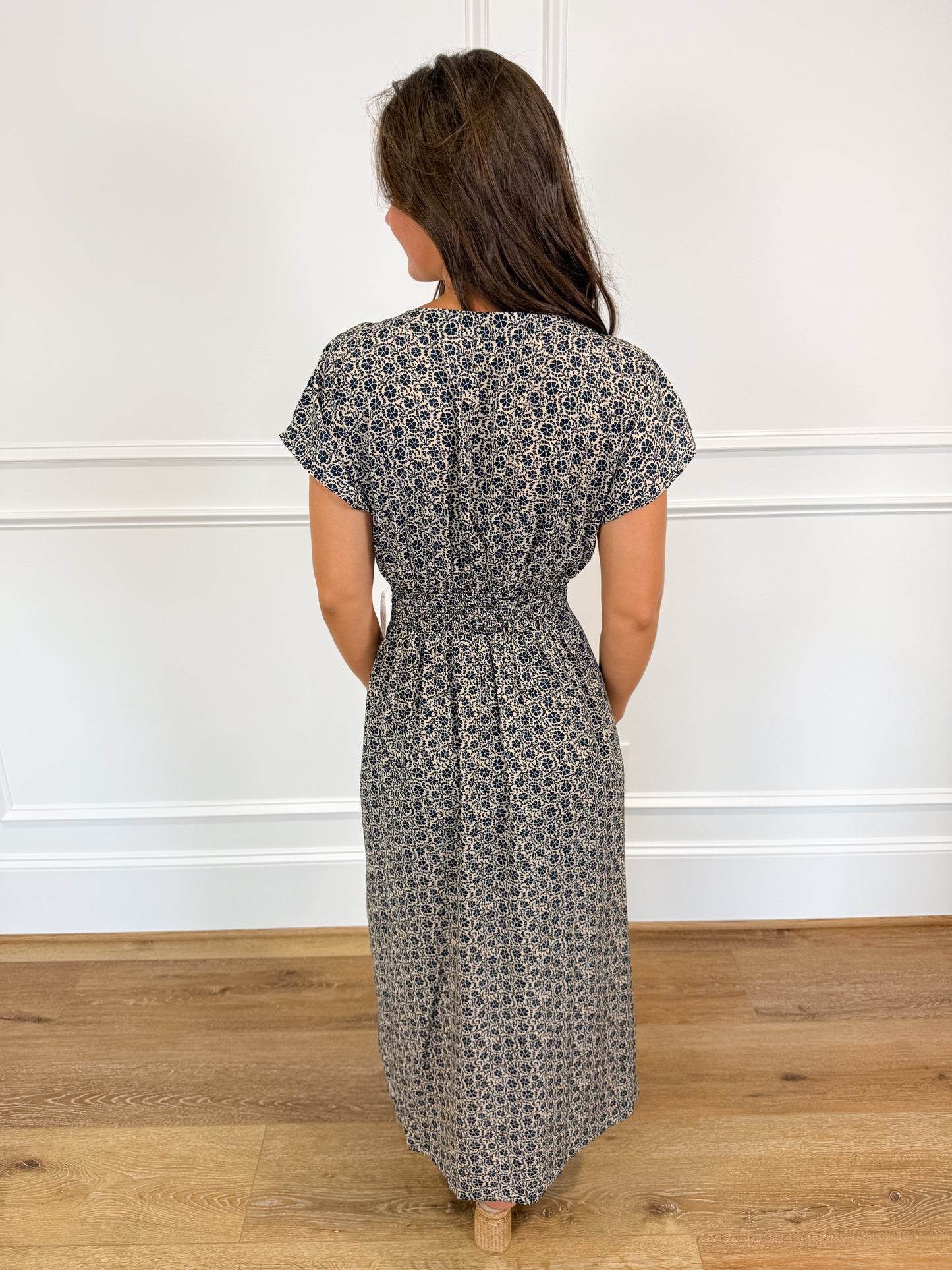 Z Supply Sanna Iris Floral Midi Dress