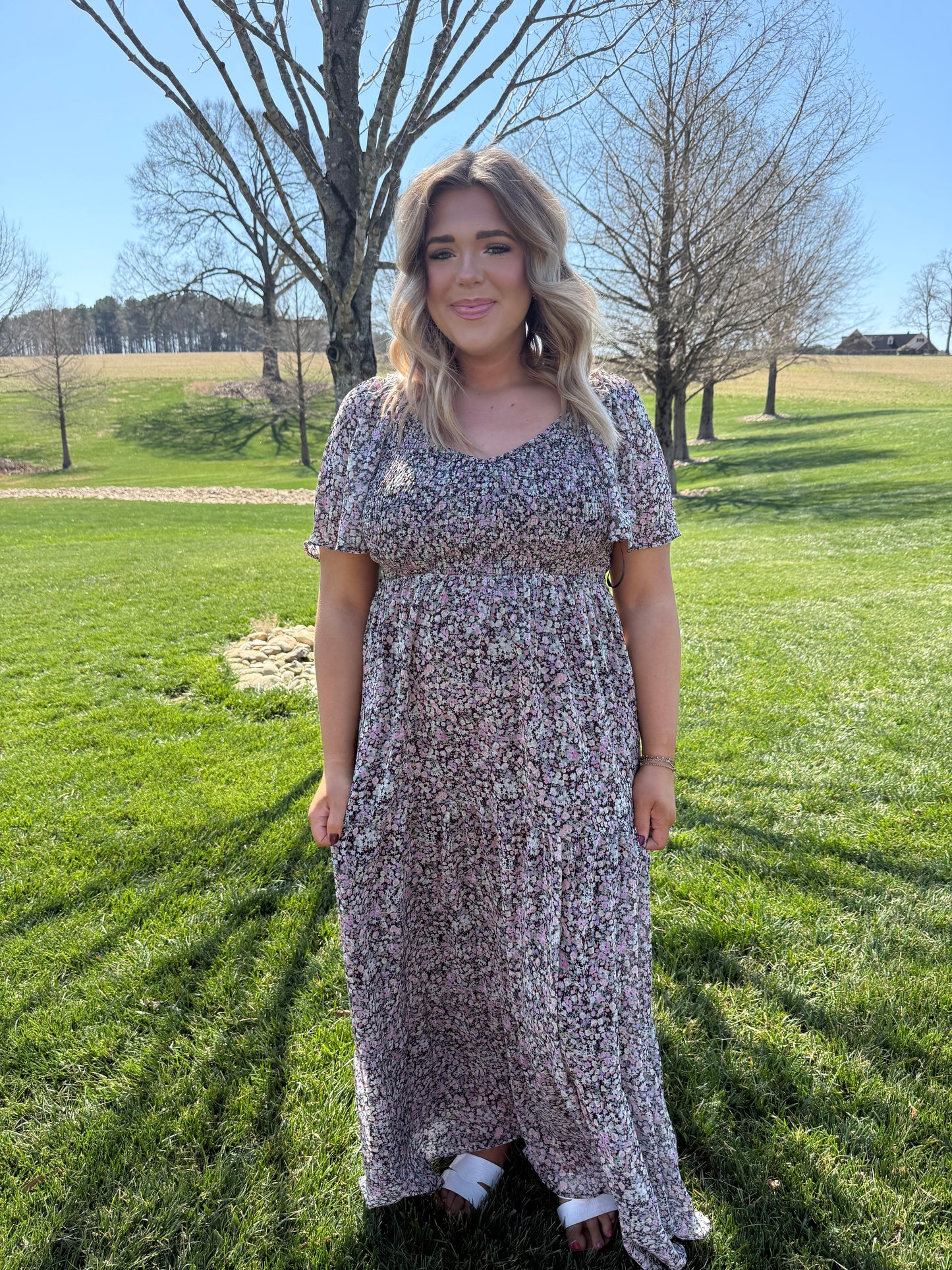 Beaming Bright Midi Dress