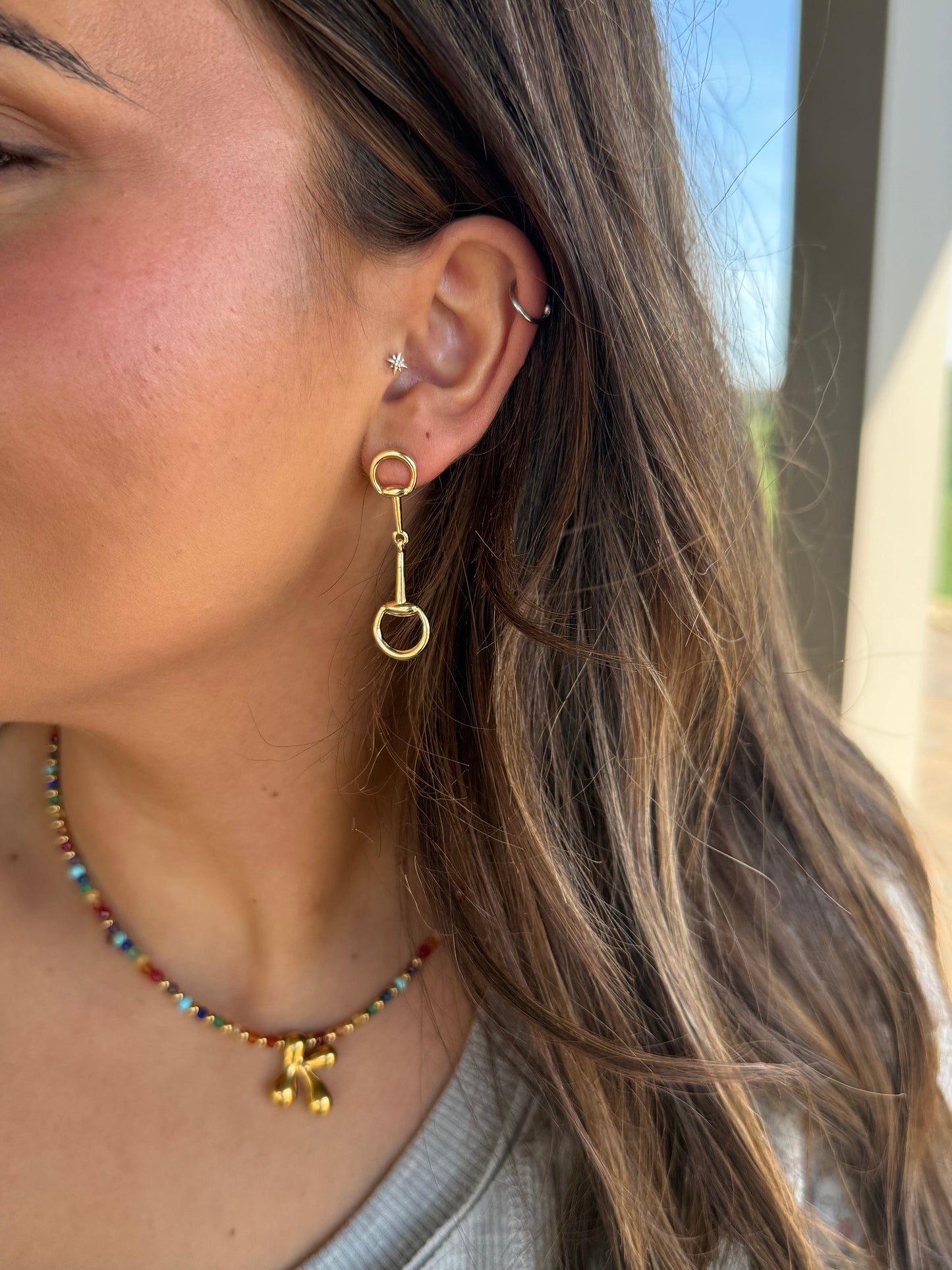 Horsebit Earring