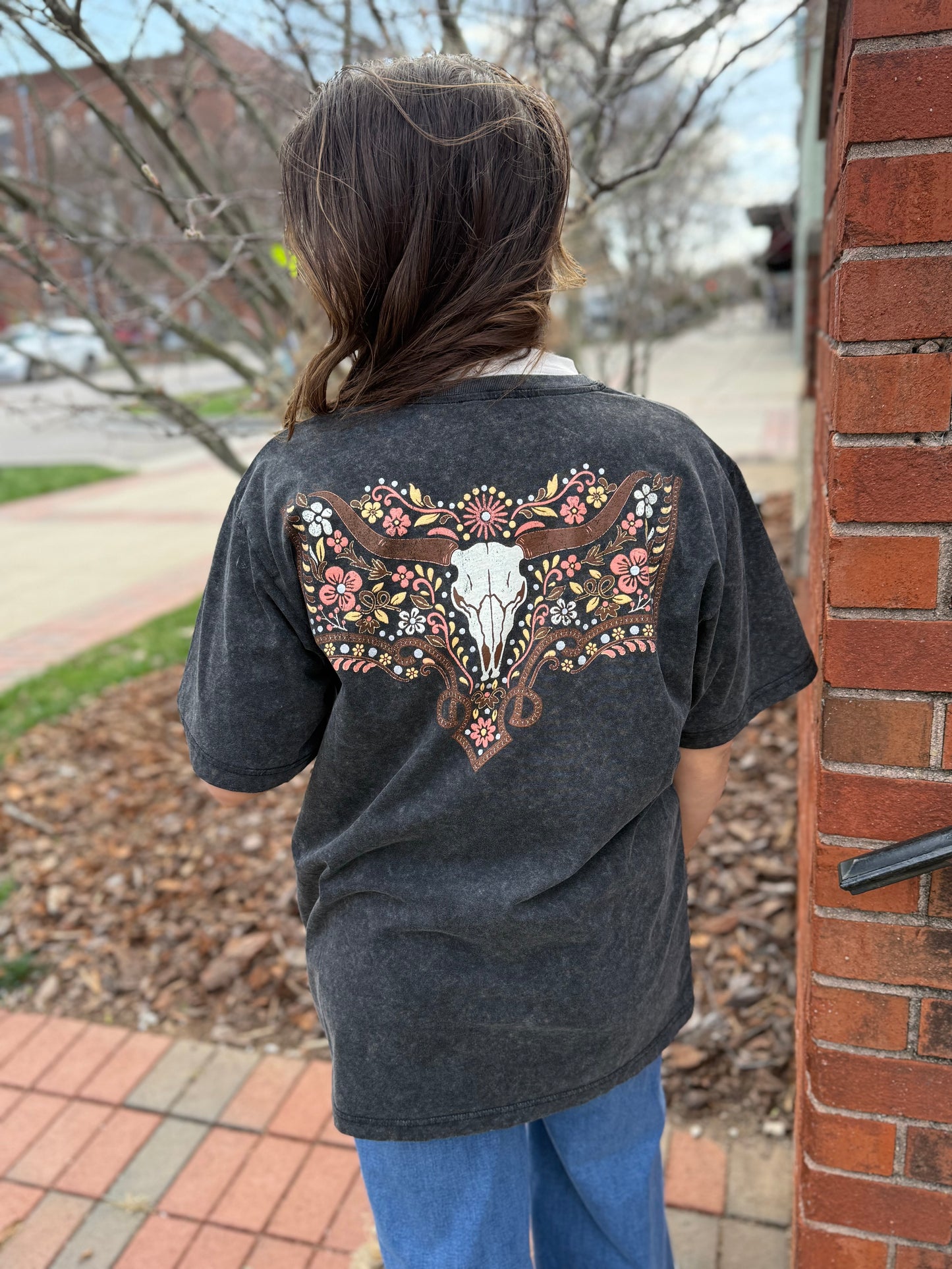 Boho Longhorn Tee