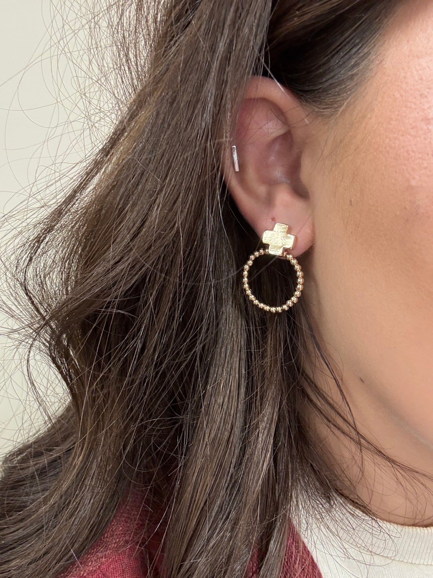 Classy Cross Earrings