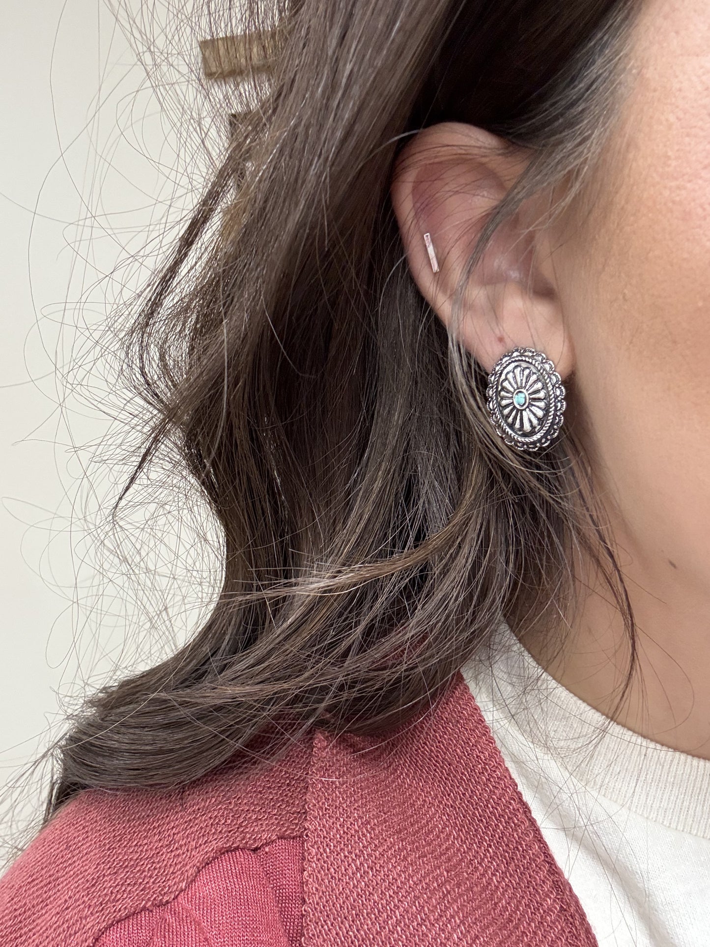 Concho Stud Earrings