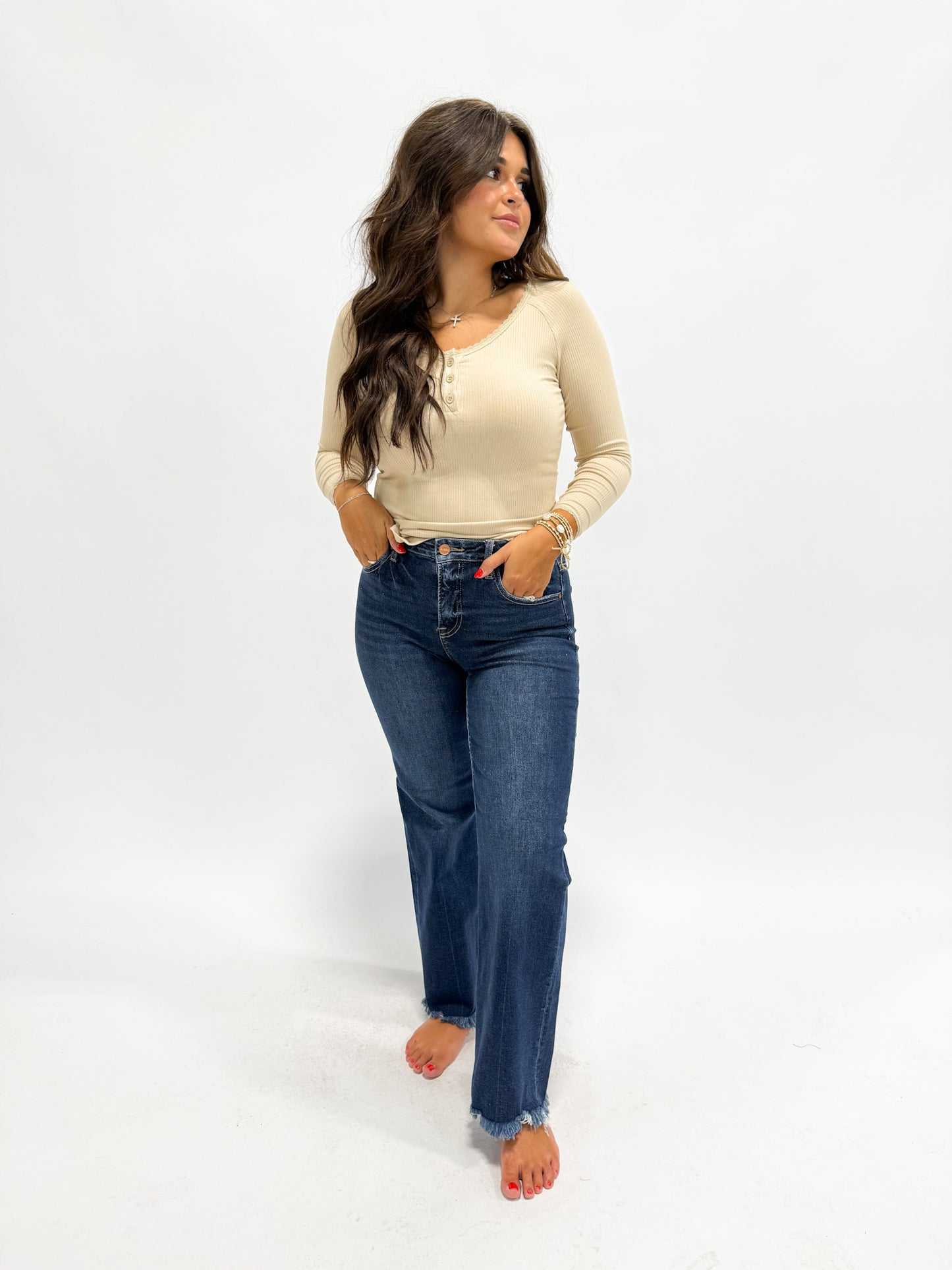 Daisy High Rise Straight Leg Jean