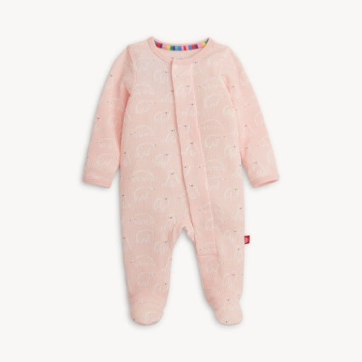 MAGNETIC ME PINK POLARIS WAFFLE FOOTIE