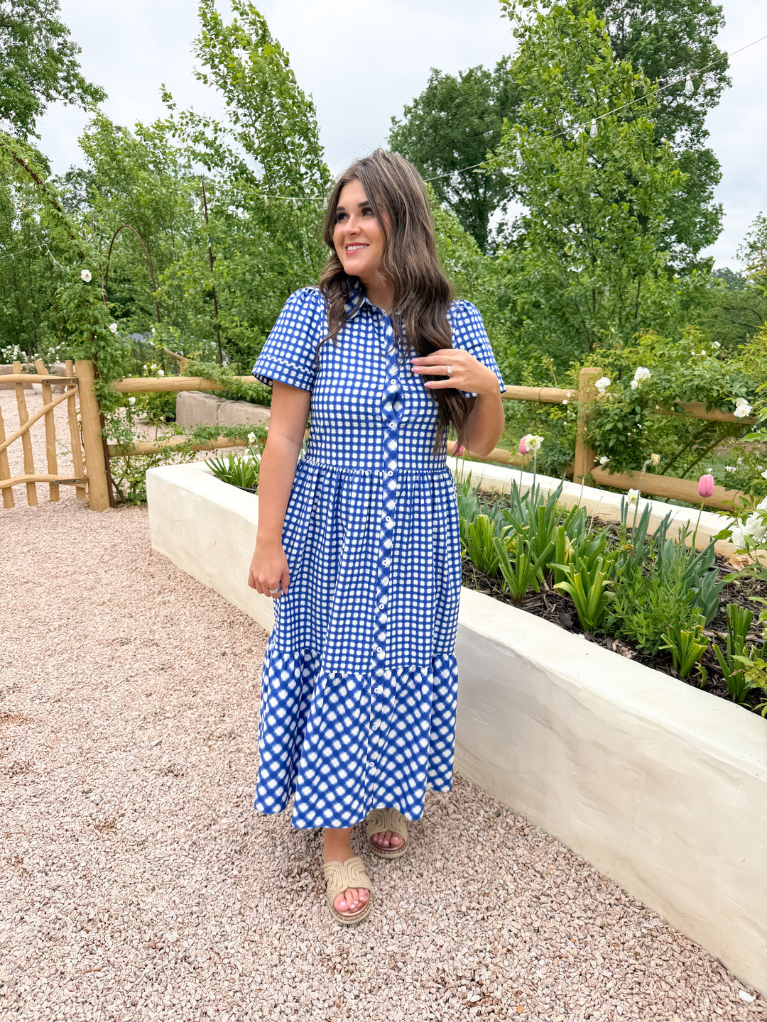 AMERICANA CHARM MIDI DRESS