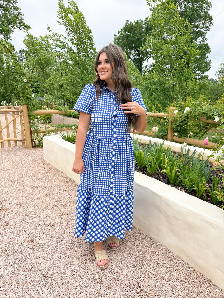 AMERICANA CHARM MIDI DRESS