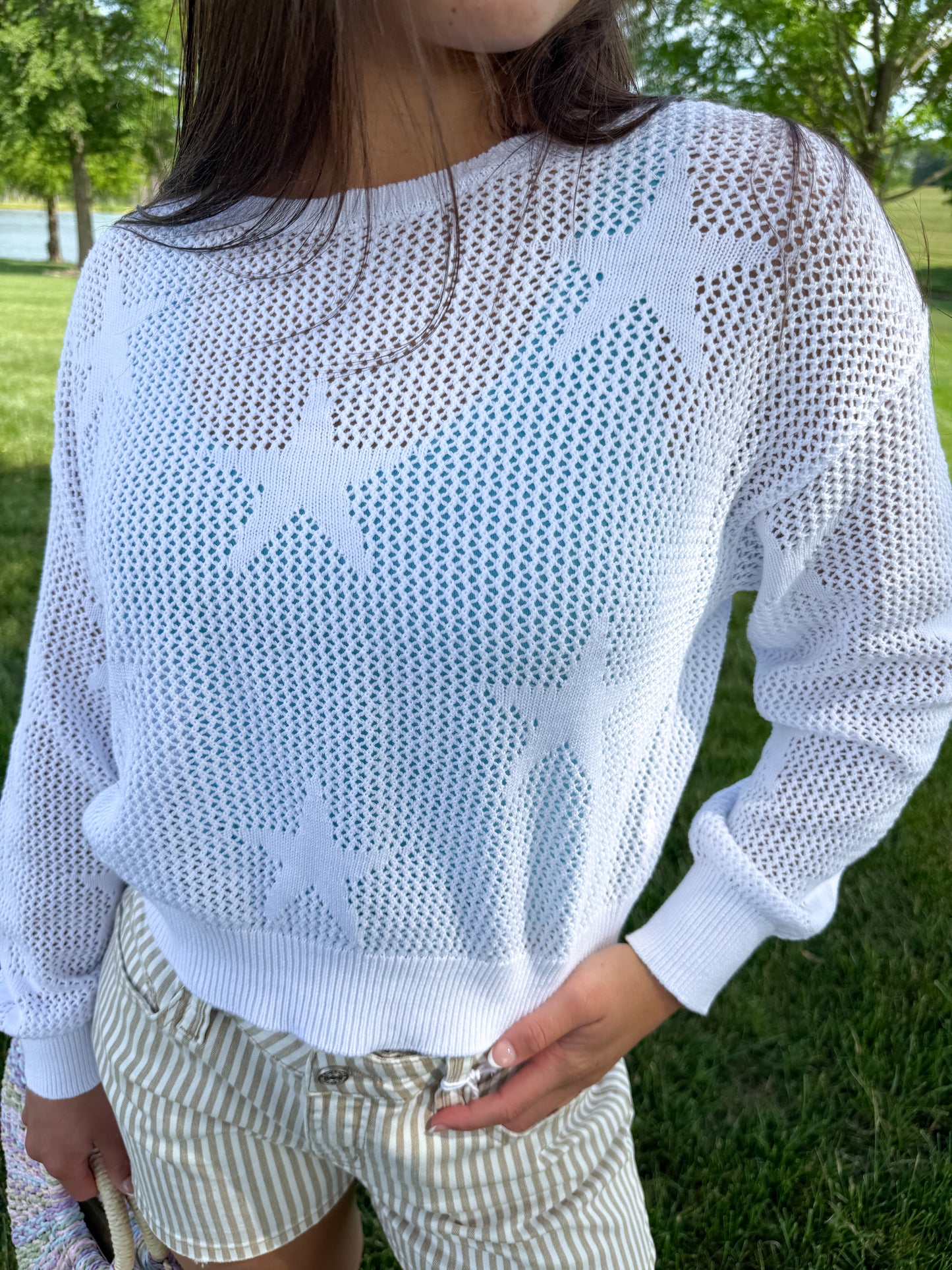 STAR OF THE SHOW CROCHET TOP