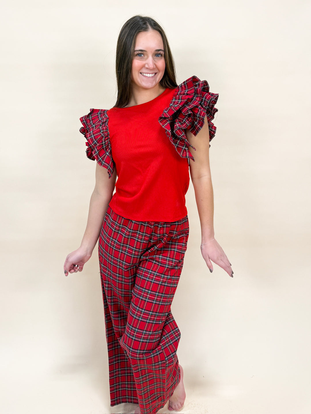 PERFECT PLAID TOP