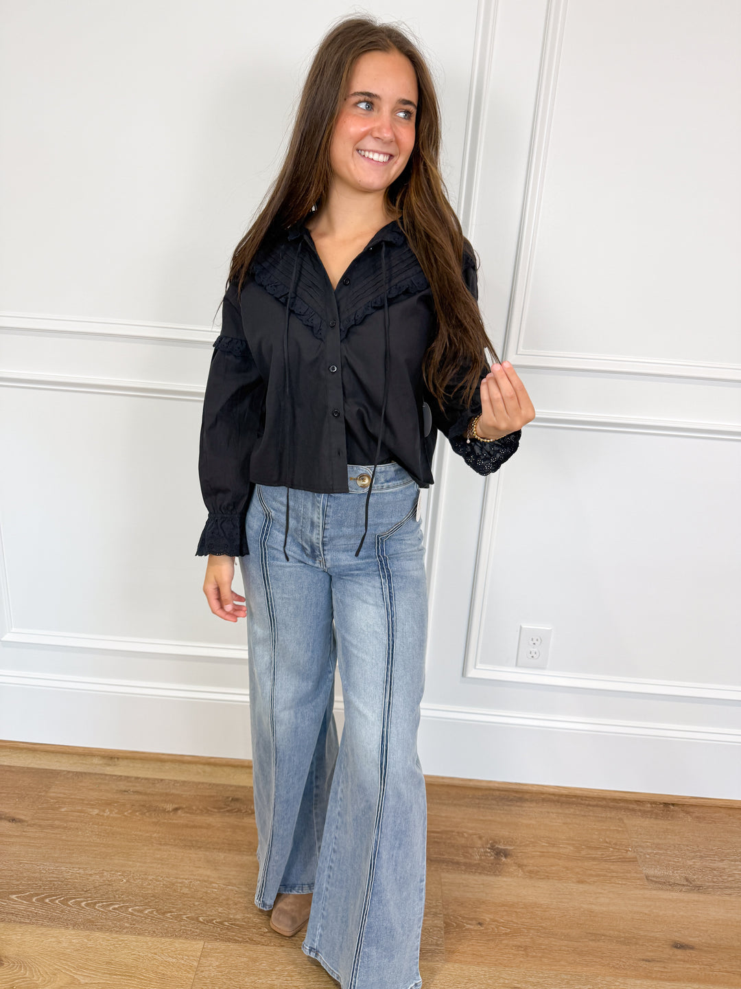 Midnight Magnolia Blouse