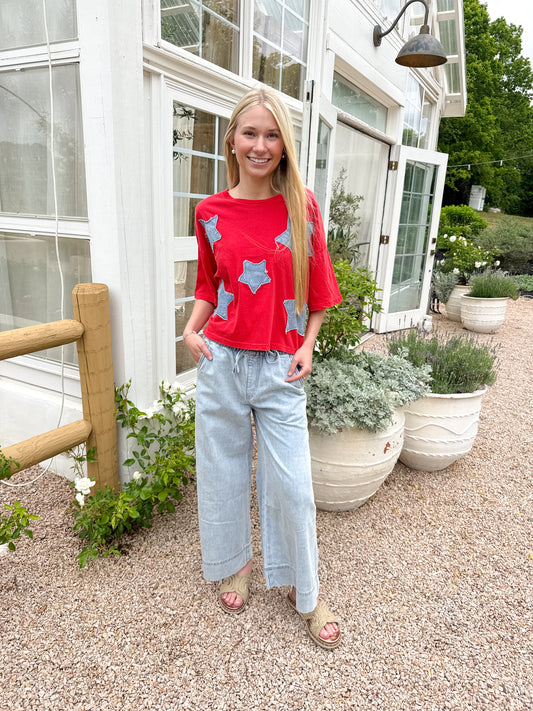 STARSTRUCK STITCH TOP