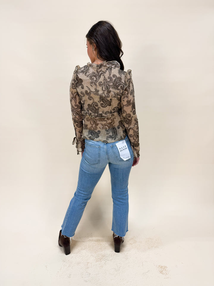 GOLDEN PAISLEY TOP