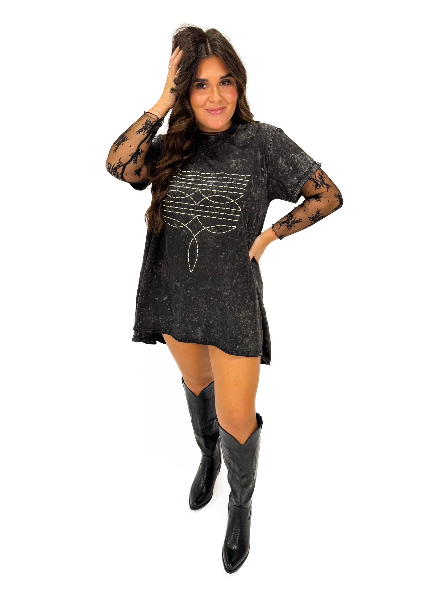 CIDER AND SADDLE DRESS