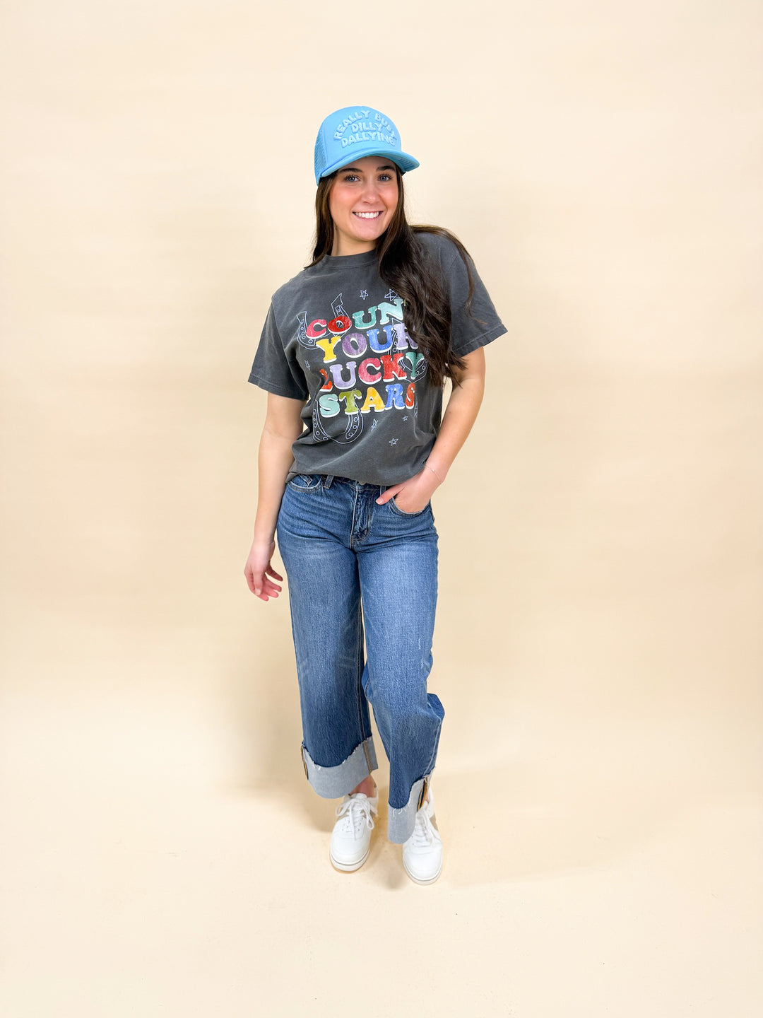 COUNT YOUR LUCKY STARS GRAPHIC TEE