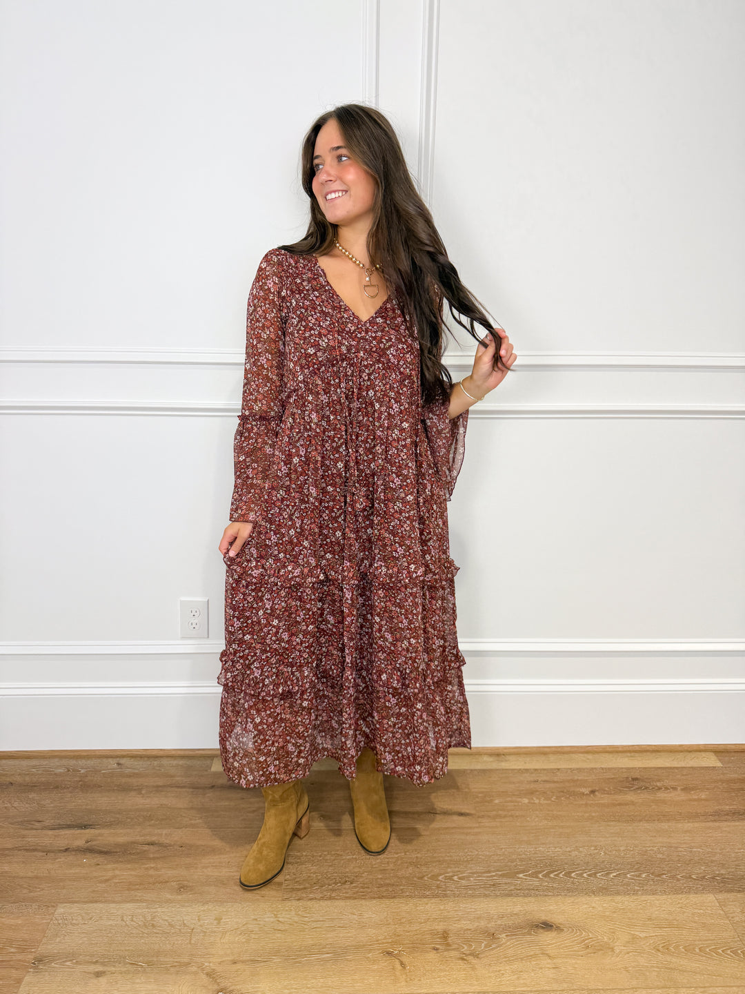 The Southern Belle Floral Maxi Dress