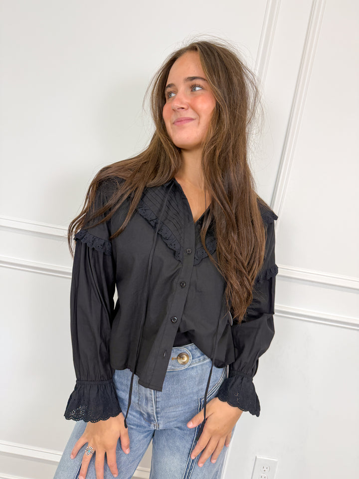 Midnight Magnolia Blouse