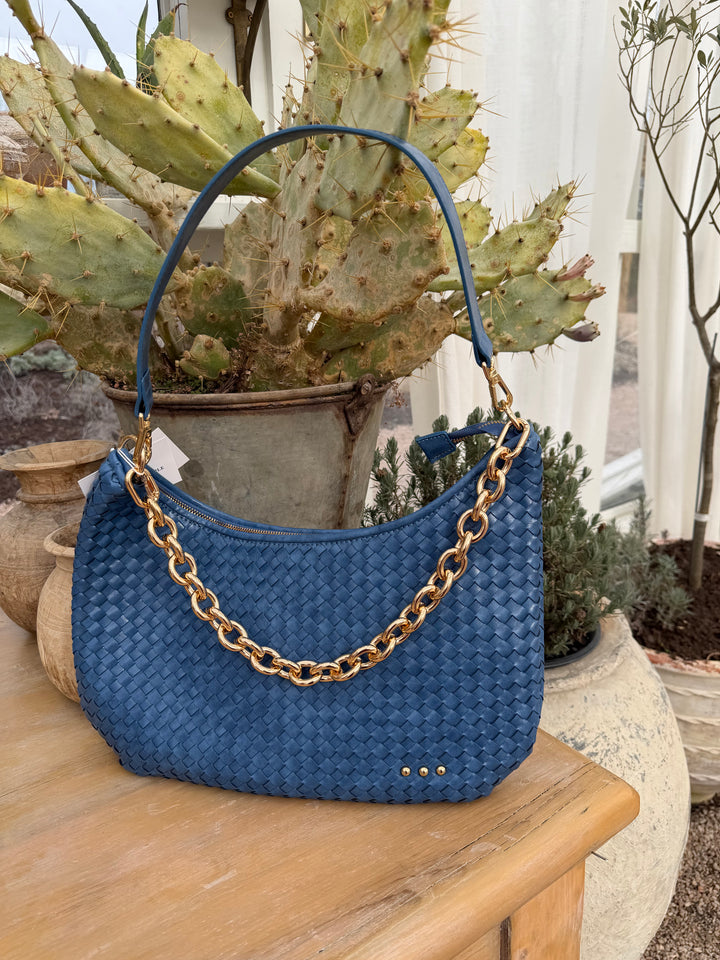 SIENNA SLOUCHY WOVEN SHOULDER BAG