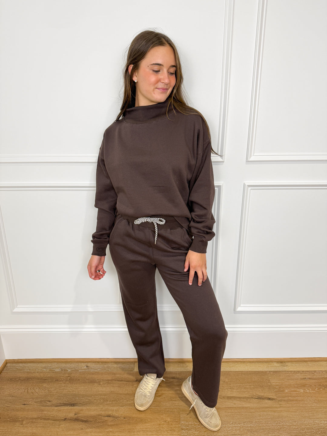 The Meadow Mist Mock-Crew Fleece