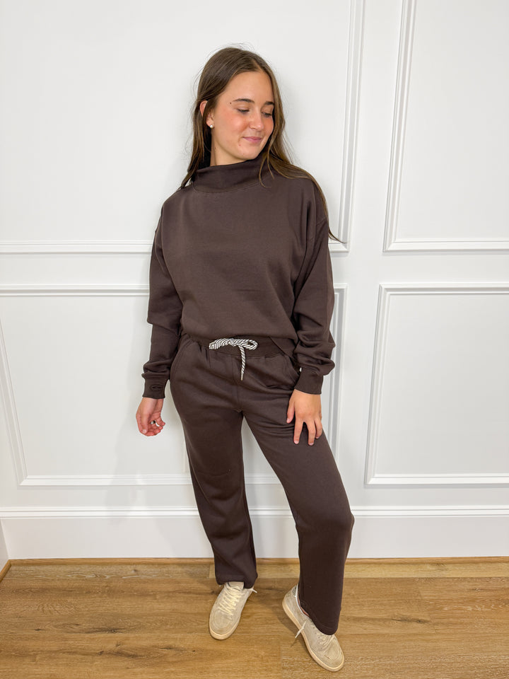 The Meadow Mist Mock-Crew Fleece