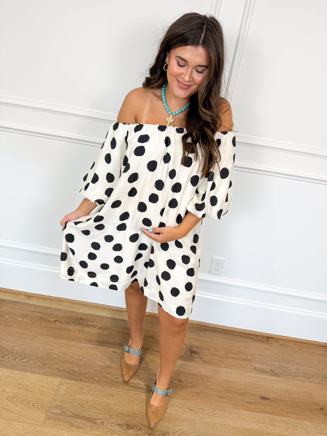 POLKA CRAZED DRESS