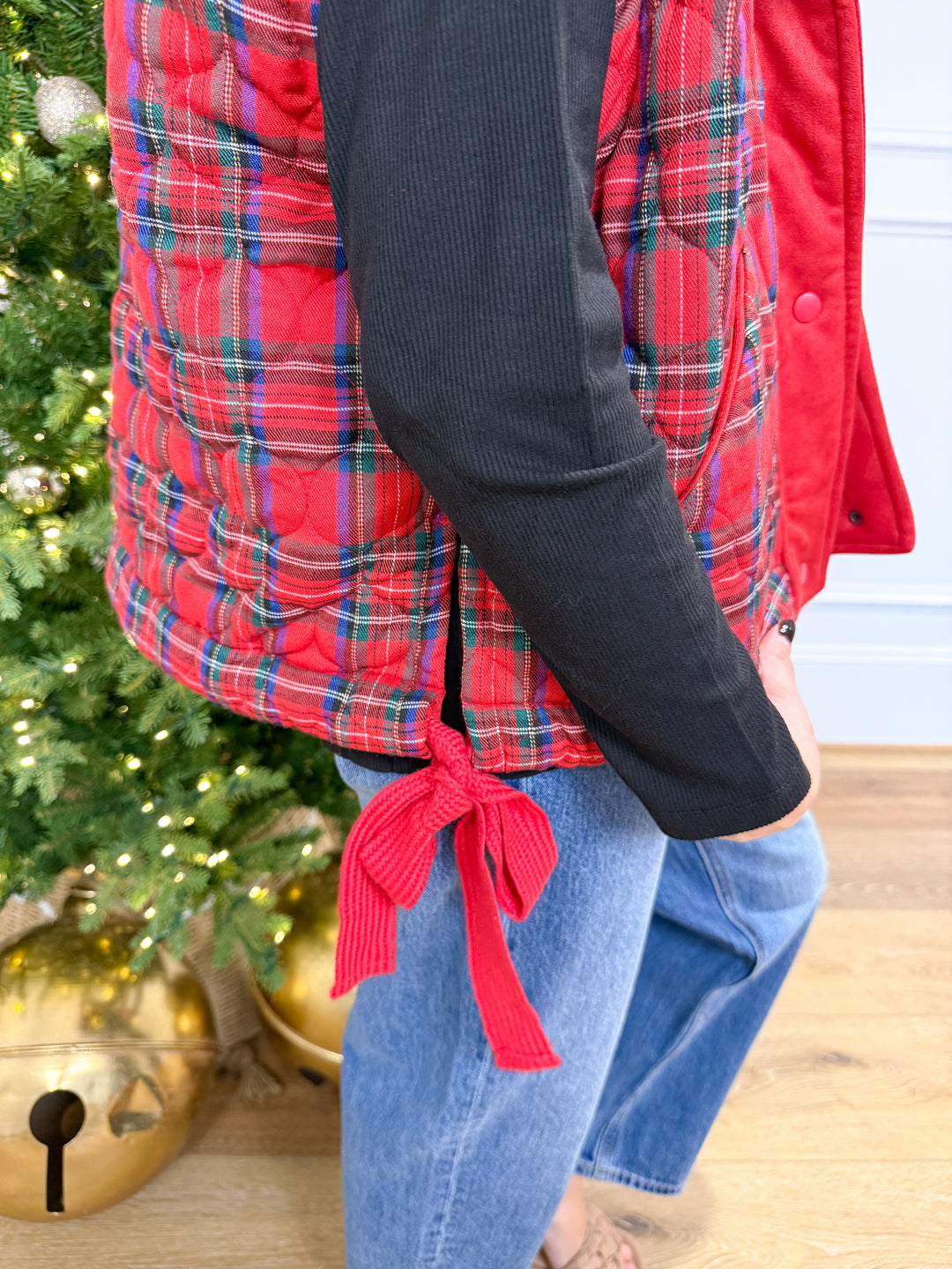 The Christmas Cabin Plaid Vest