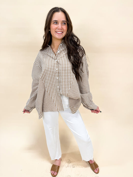 GIDDY UP GINGHAM TOP
