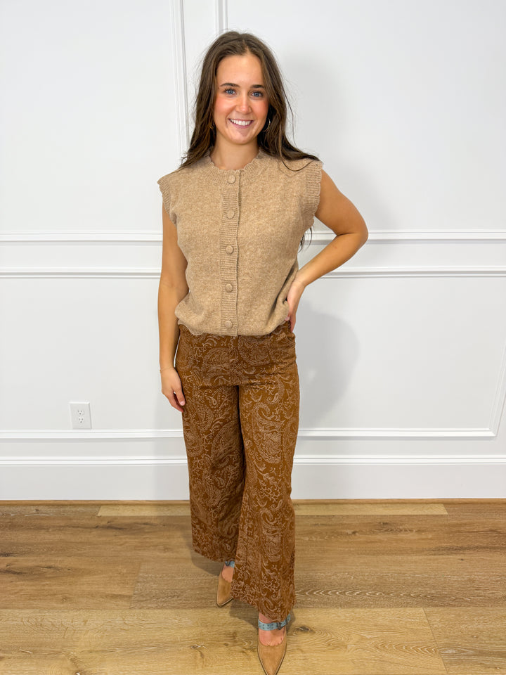Cinnamon Spur Paisley Pants
