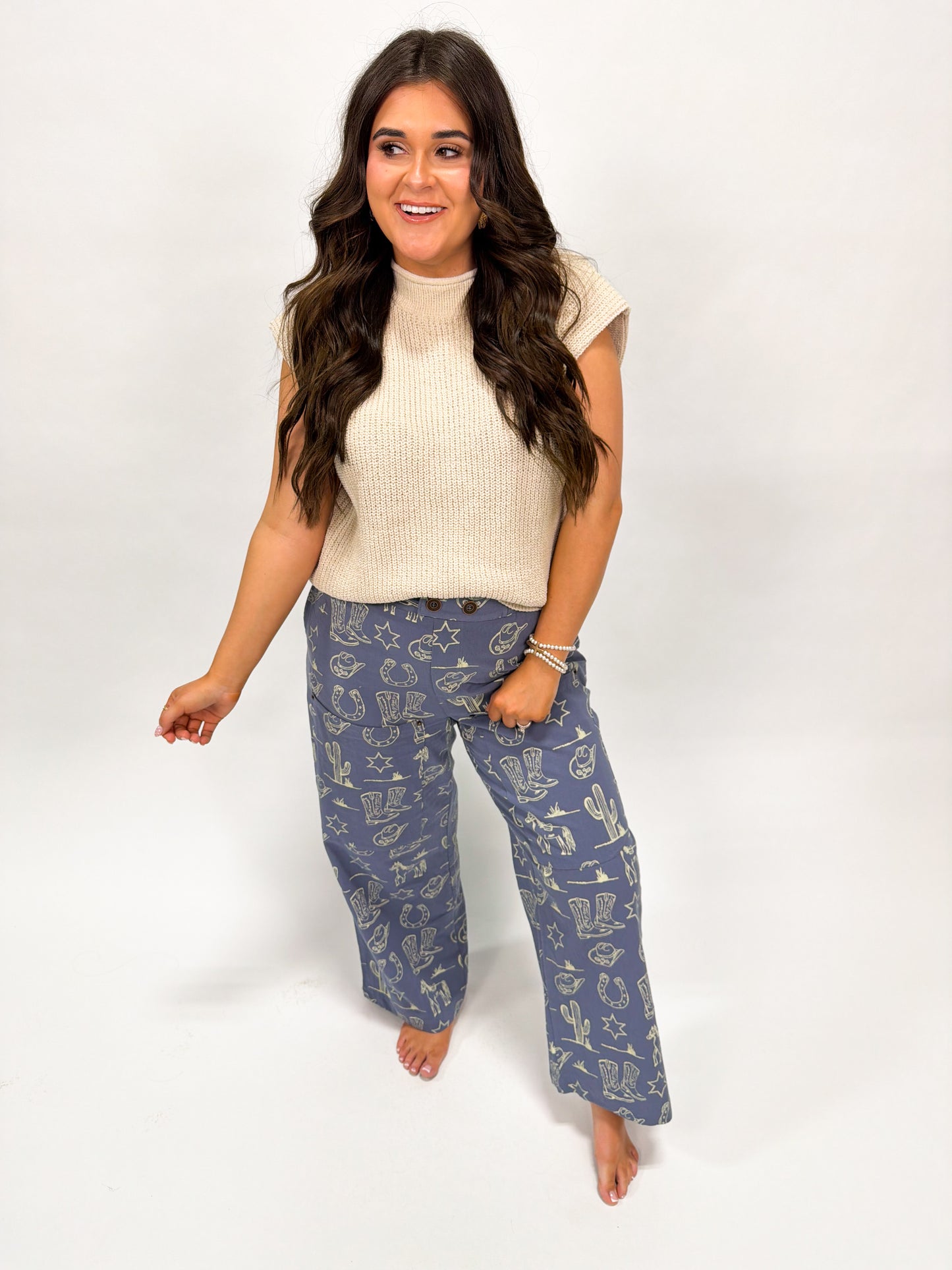 SAY SOMETHING COWBOY PANTS