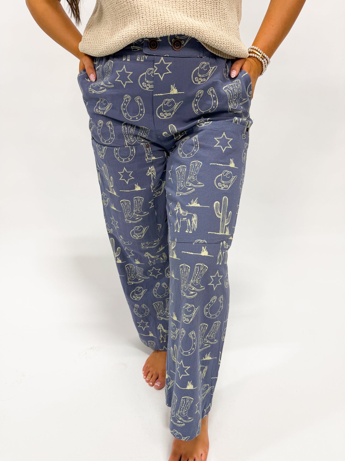 SAY SOMETHING COWBOY PANTS