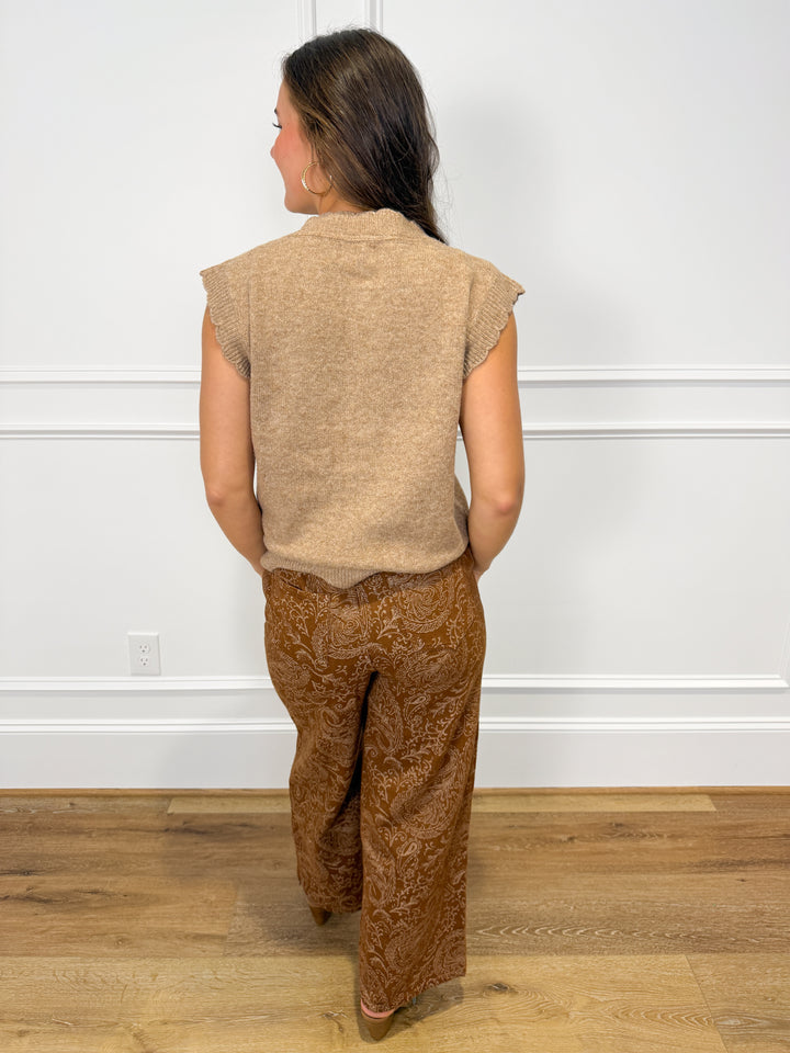 Honeyed Hearth Button-Up Sweater