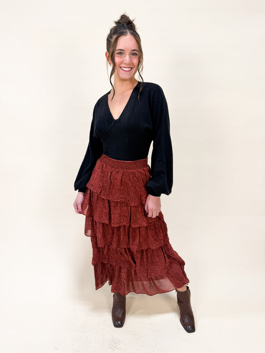 CRANBERRY SWIRL SKIRT