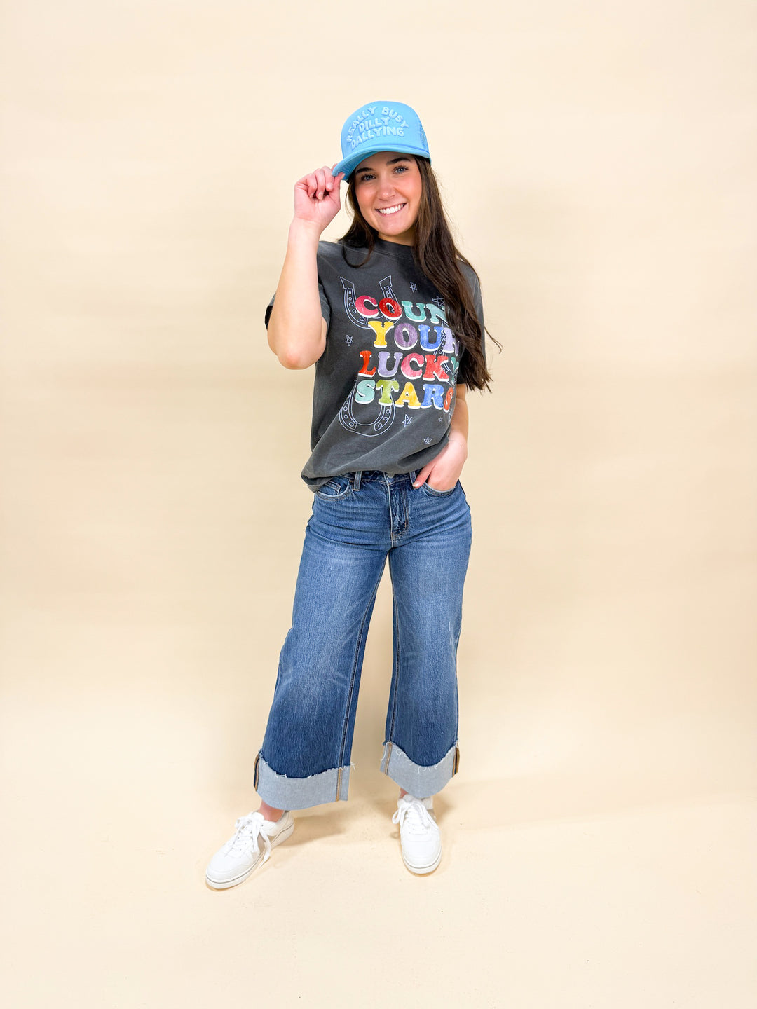 COUNT YOUR LUCKY STARS GRAPHIC TEE