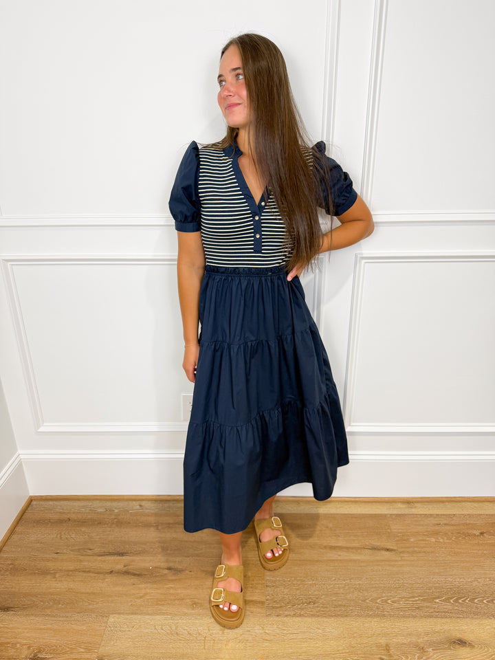 Harbor Belle Midi Dress