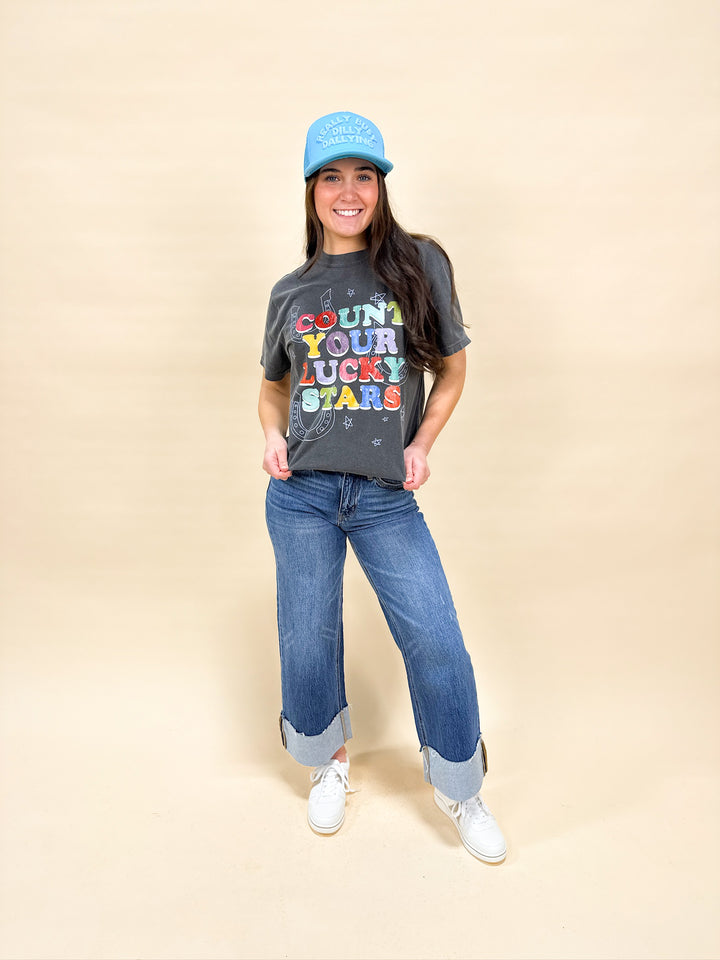COUNT YOUR LUCKY STARS GRAPHIC TEE