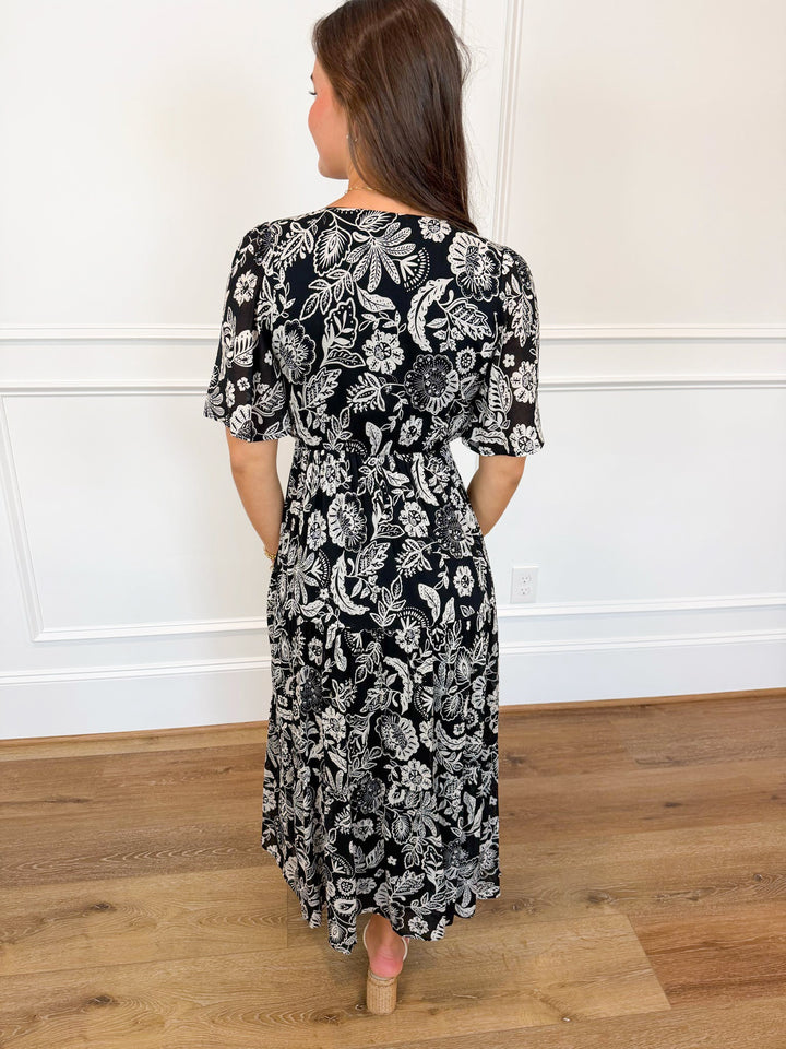 Z SUPPLY Lacey Floral Midi Dress