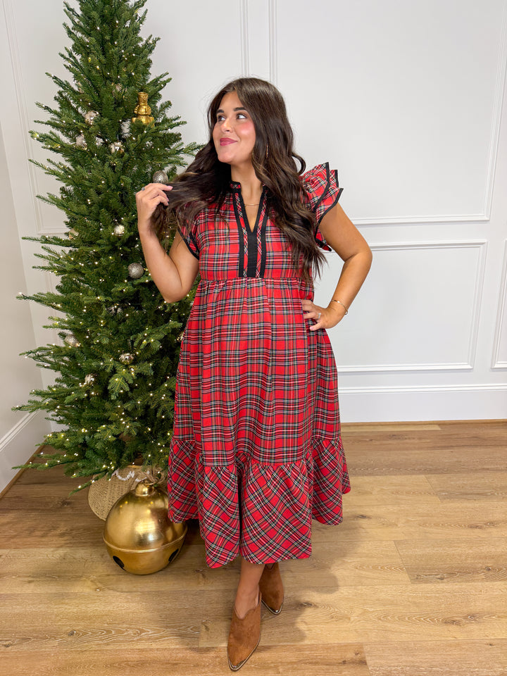 The Christmas Charm Tiered Maxi Dress