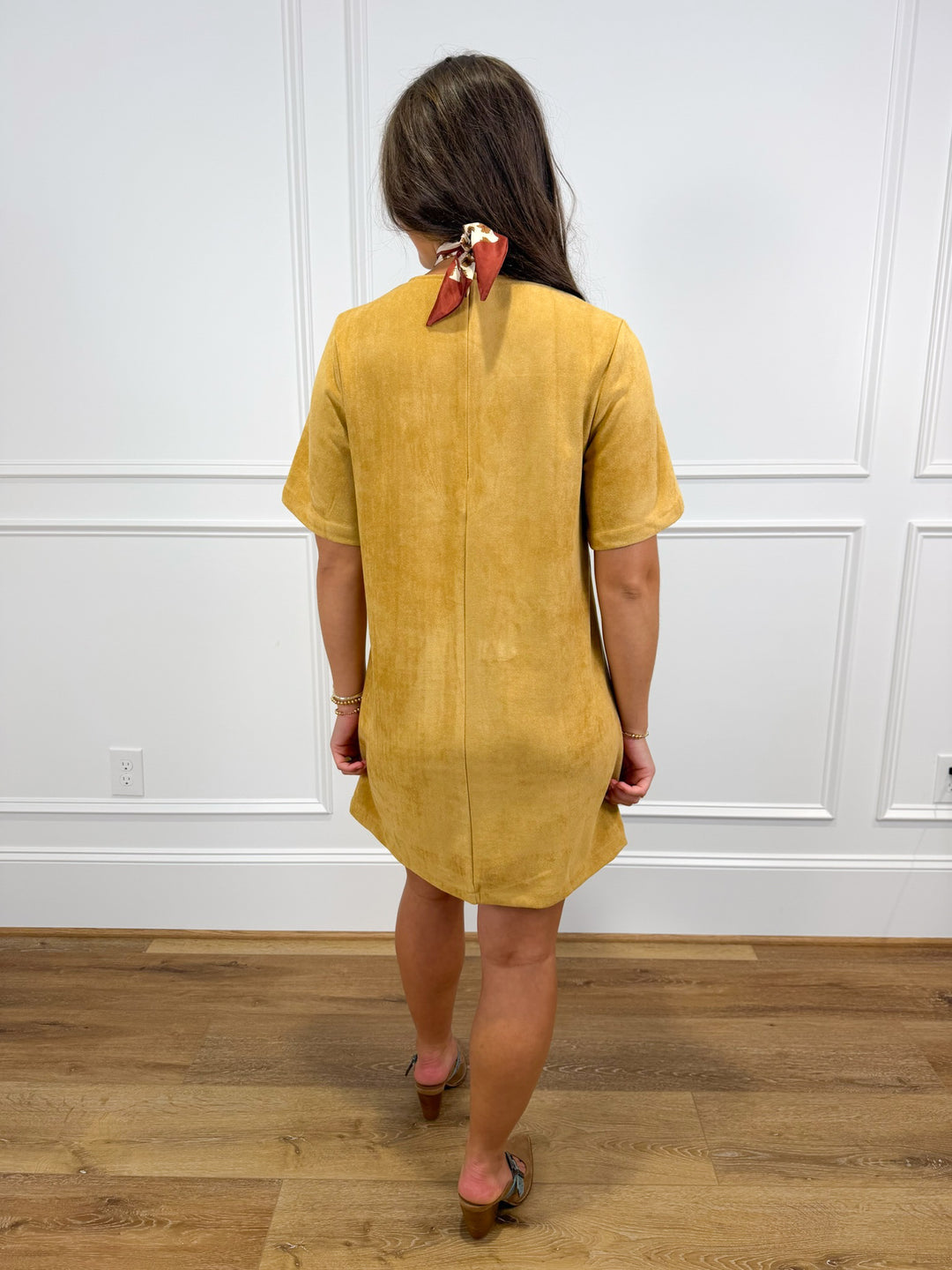Saddle Season Suede Dress