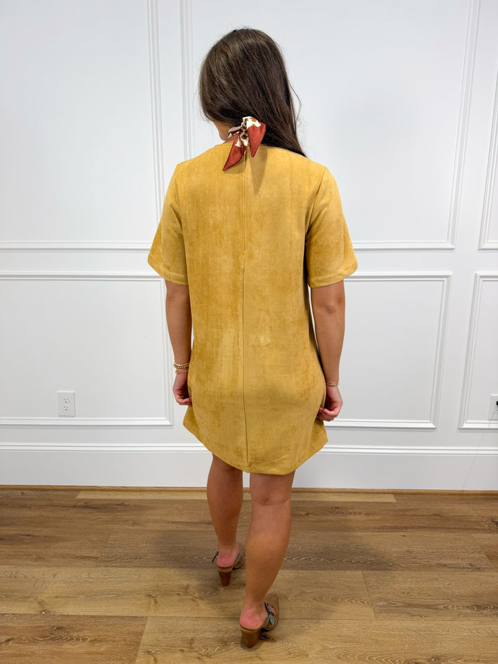 Saddle Season Suede Dress