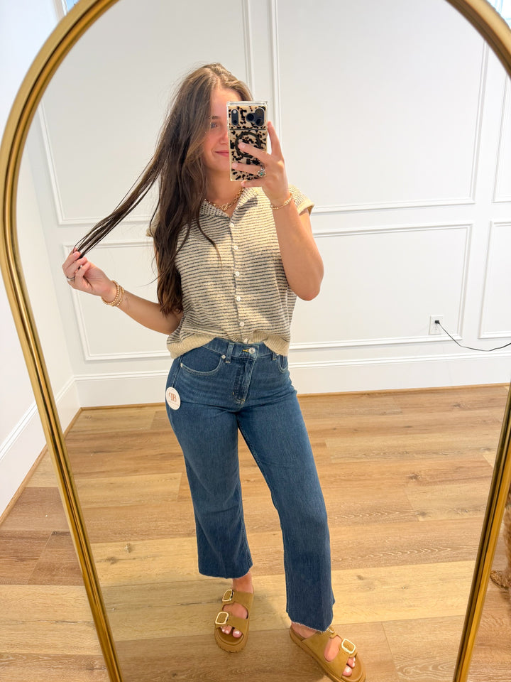Spanxshape™ Authentic 360 Raw Hem Kick Flare Jeans
