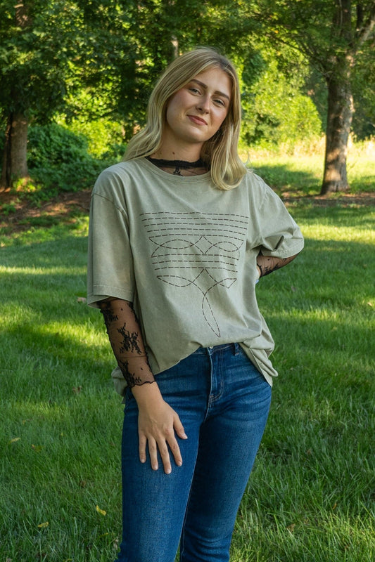 Boot Stitch Baby Graphic Tee