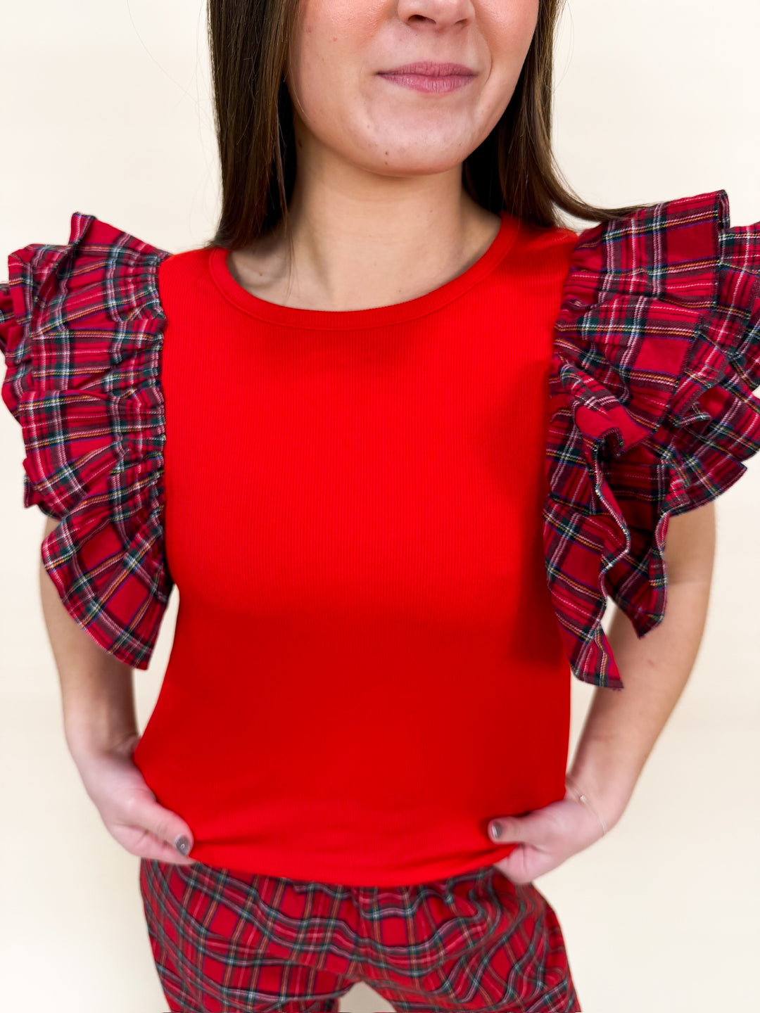 PERFECT PLAID TOP