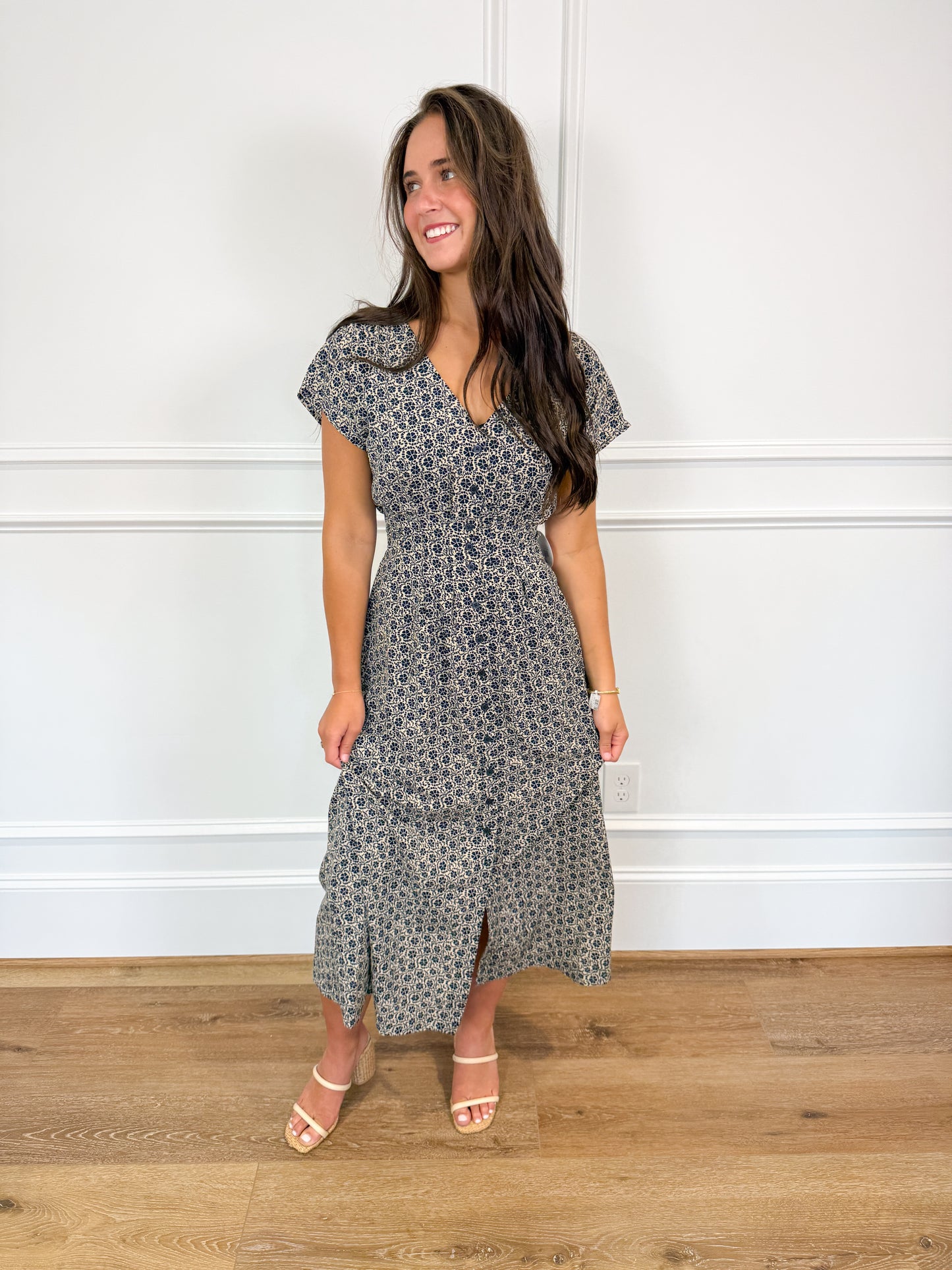Z Supply Sanna Iris Floral Midi Dress