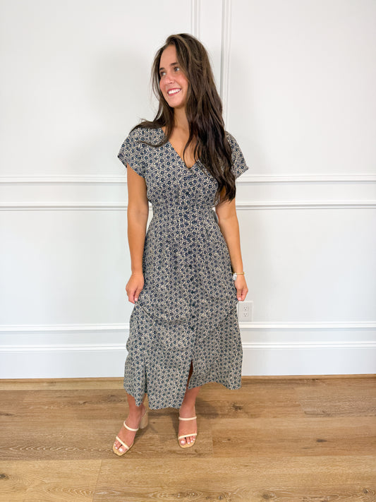 Z Supply Sanna Iris Floral Midi Dress
