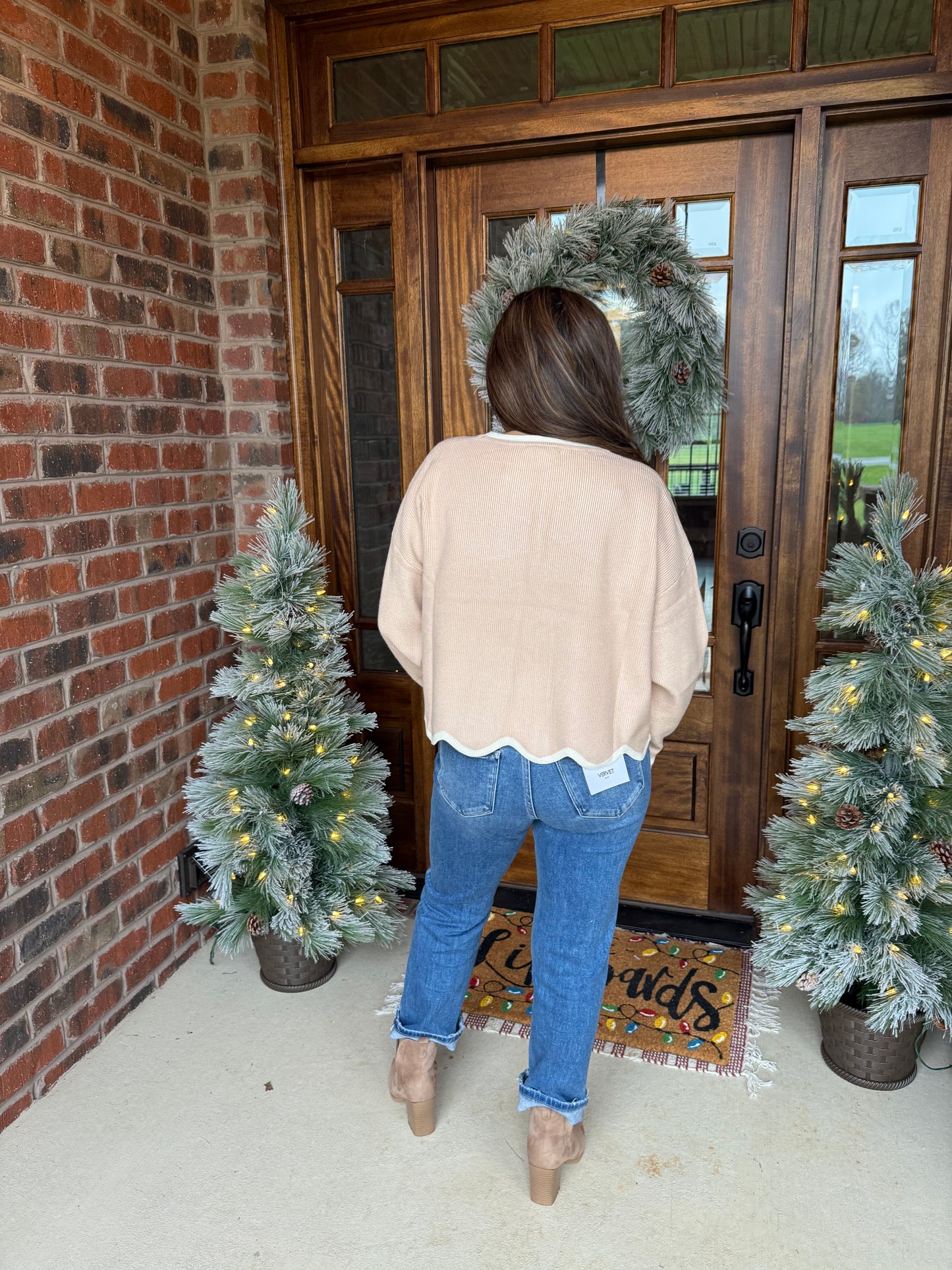 Shine on Scallop Sweater