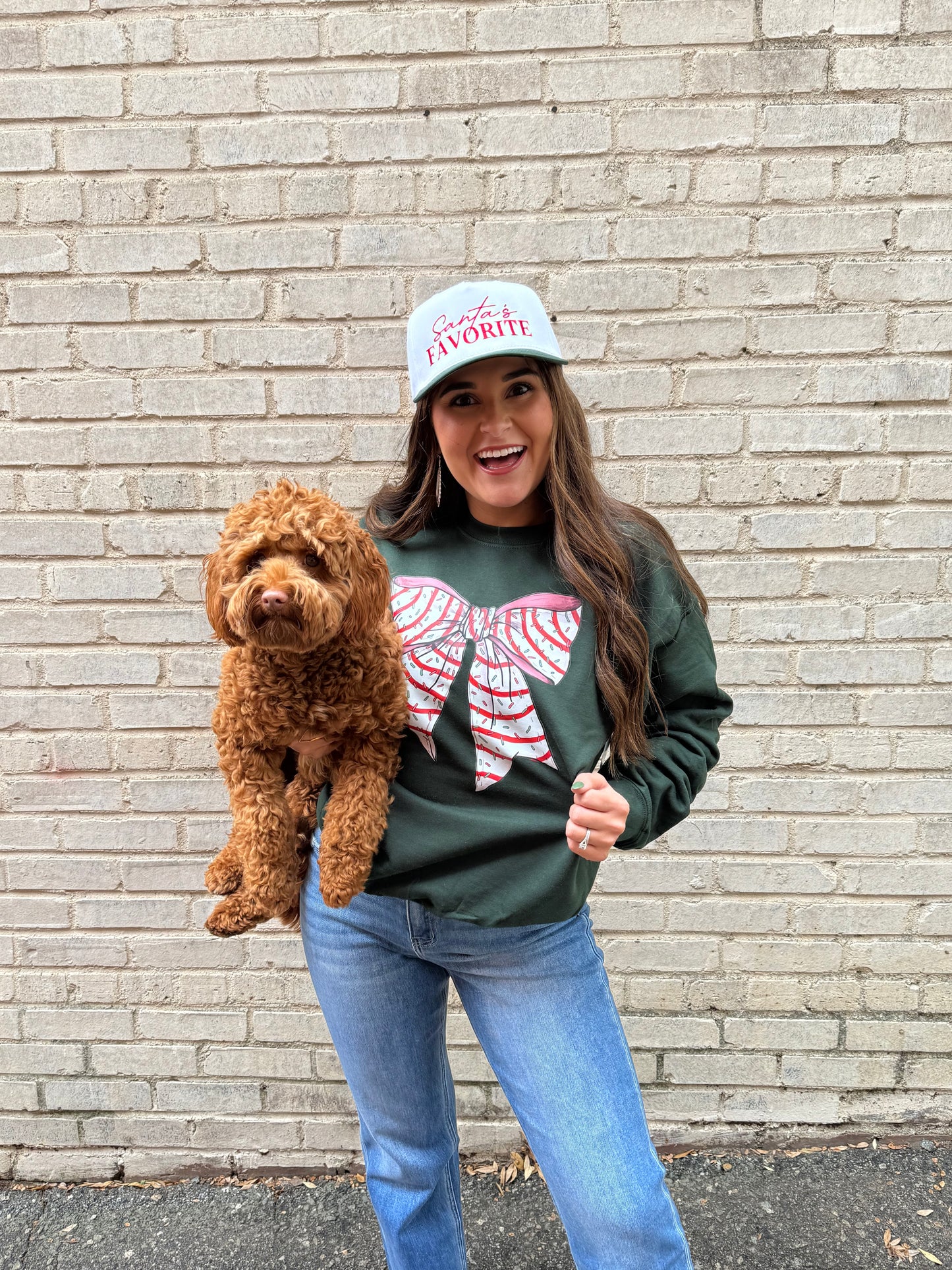 Christmas Bow Sweatshirt